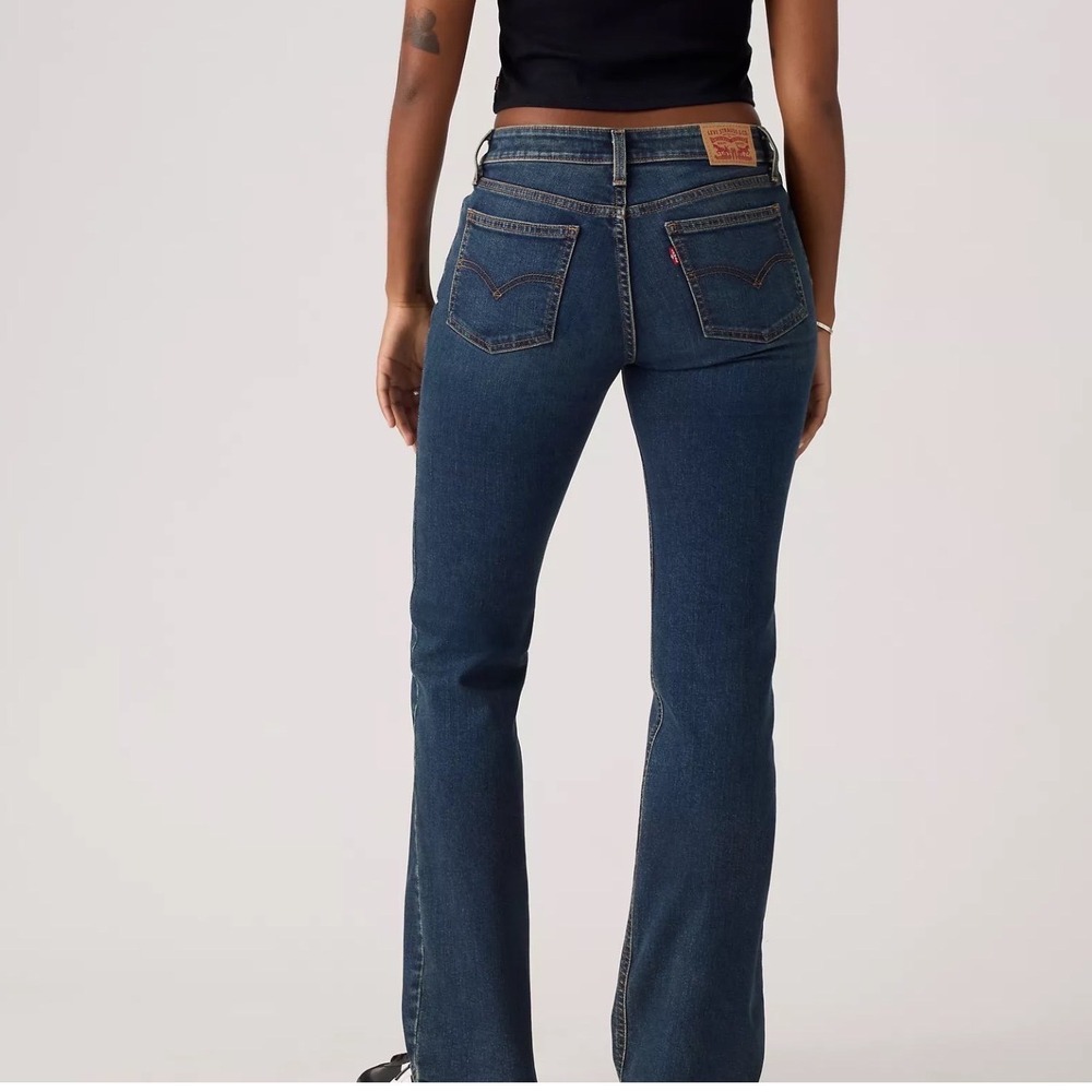 Levis 518 Superlow Bootcut Jeans 1L Medium Wash Stretch Denim Low Rise Y2K - Picture 3 of 10
